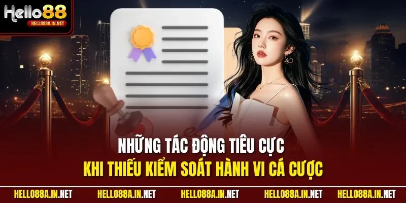 Những tác động tiêu cực khi thiếu kiểm soát hành vi cá cược